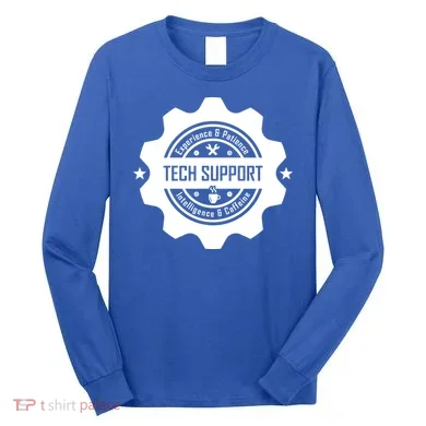 Funny Tech Support Long Sleeve Shirt
