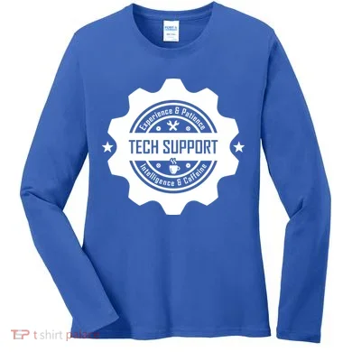 Funny Tech Support  Women's Long Sleeve Shirt