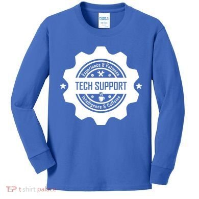 Funny Tech Support  Kids Long Sleeve Shirt