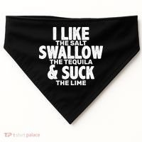 Funny Tequila Shots  USA-Made Doggie Bandana thumb 0