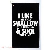 Funny Tequila Shots  Golf Towel thumb 0