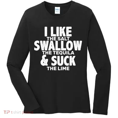 Funny Tequila Shots  Women's Long Sleeve Shirt