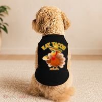 Funny Thanksgiving Eat Tacos Doggie Tank thumb 2