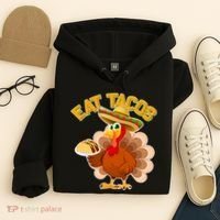 Funny Thanksgiving Eat Tacos Hoodie thumb 4