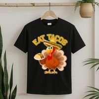 Funny Thanksgiving Eat Tacos T-Shirt thumb 2