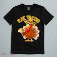 Funny Thanksgiving Eat Tacos T-Shirt thumb 5