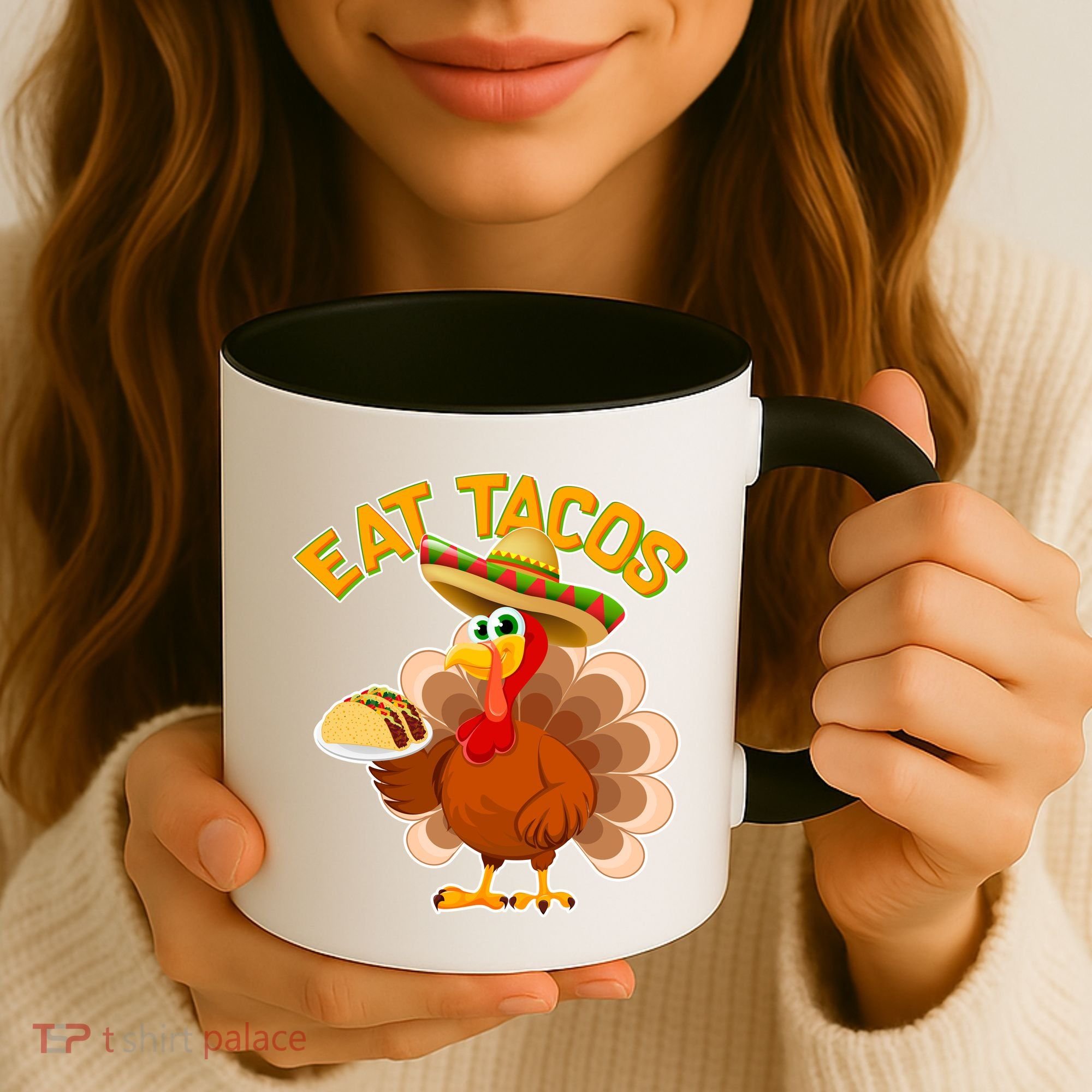 Funny Thanksgiving Eat Tacos Coffee Mug