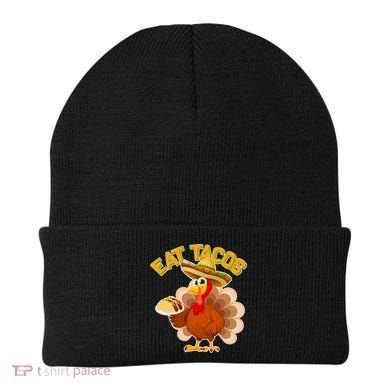 Funny Thanksgiving Eat Tacos Beanie