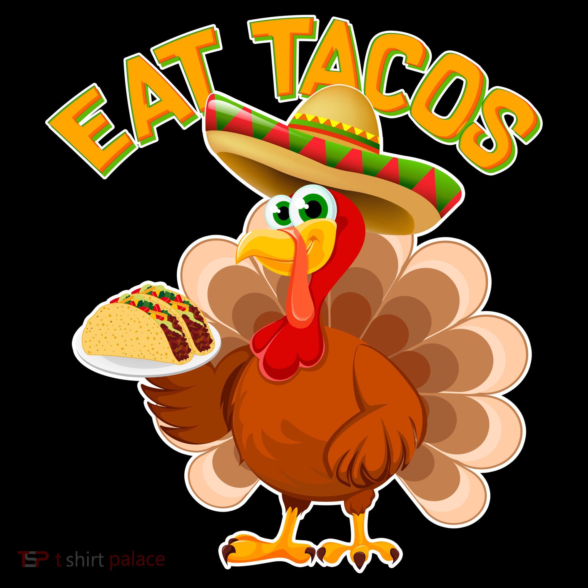 Funny Thanksgiving Eat Tacos Women's Hoodie