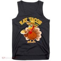 Funny Thanksgiving Eat Tacos Tank Top thumb 0