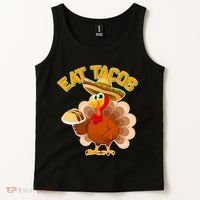 Funny Thanksgiving Eat Tacos Tank Top thumb 2