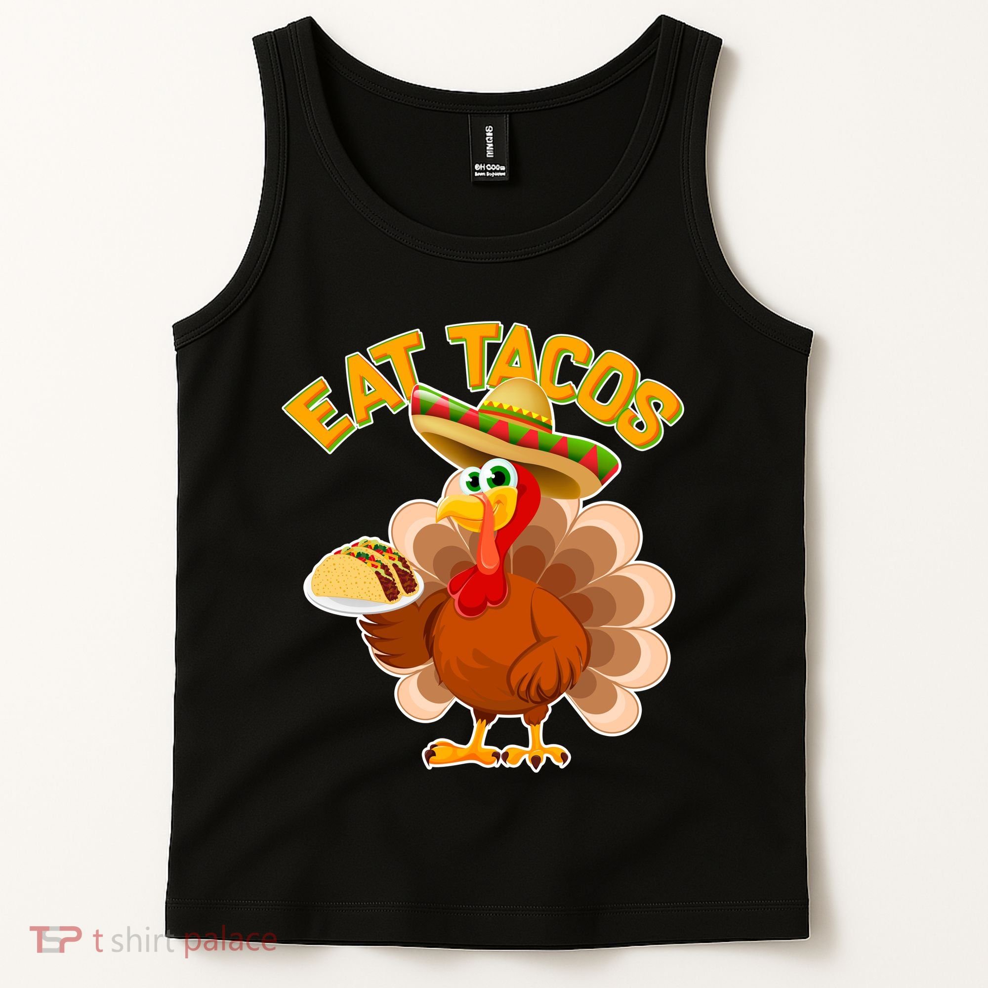 Funny Thanksgiving Eat Tacos Tank Top