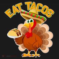 Funny Thanksgiving Eat Tacos Tank Top thumb 6