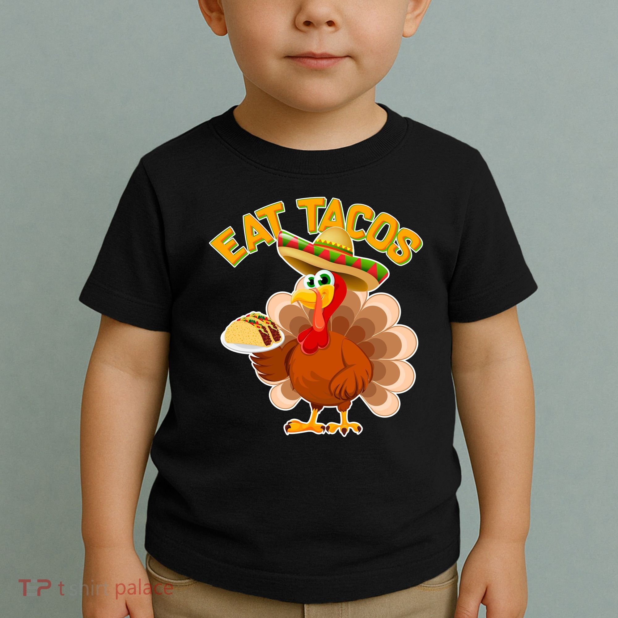 Funny Thanksgiving Eat Tacos Toddler T-Shirt
