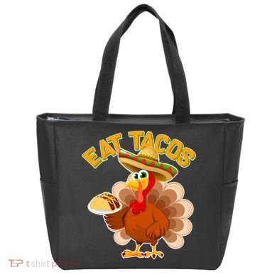 Funny Thanksgiving Eat Tacos Tote Bag