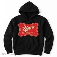 Funny Thanksgiving Happy Dranksgiving Beer Label Hoodie thumb 0