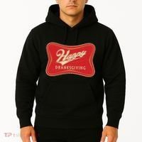 Funny Thanksgiving Happy Dranksgiving Beer Label Hoodie thumb 2