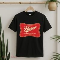 Funny Thanksgiving Happy Dranksgiving Beer Label T-Shirt thumb 2