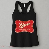 Funny Thanksgiving Happy Dranksgiving Beer Label Women's Tank Top thumb 3