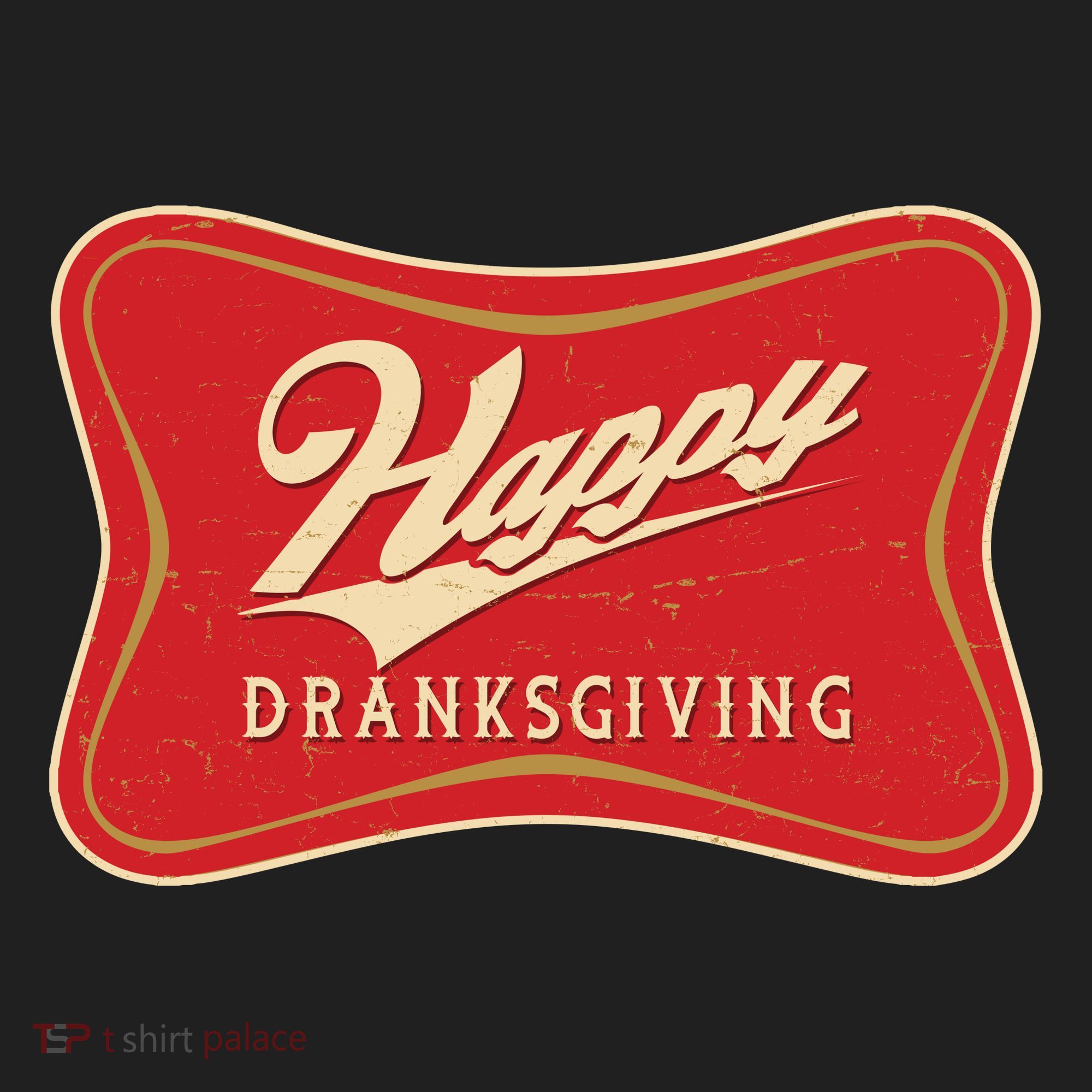 Funny Thanksgiving Happy Dranksgiving Beer Label Hat