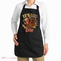 Funny Thanksgiving It's Leg Day Apron thumb 2