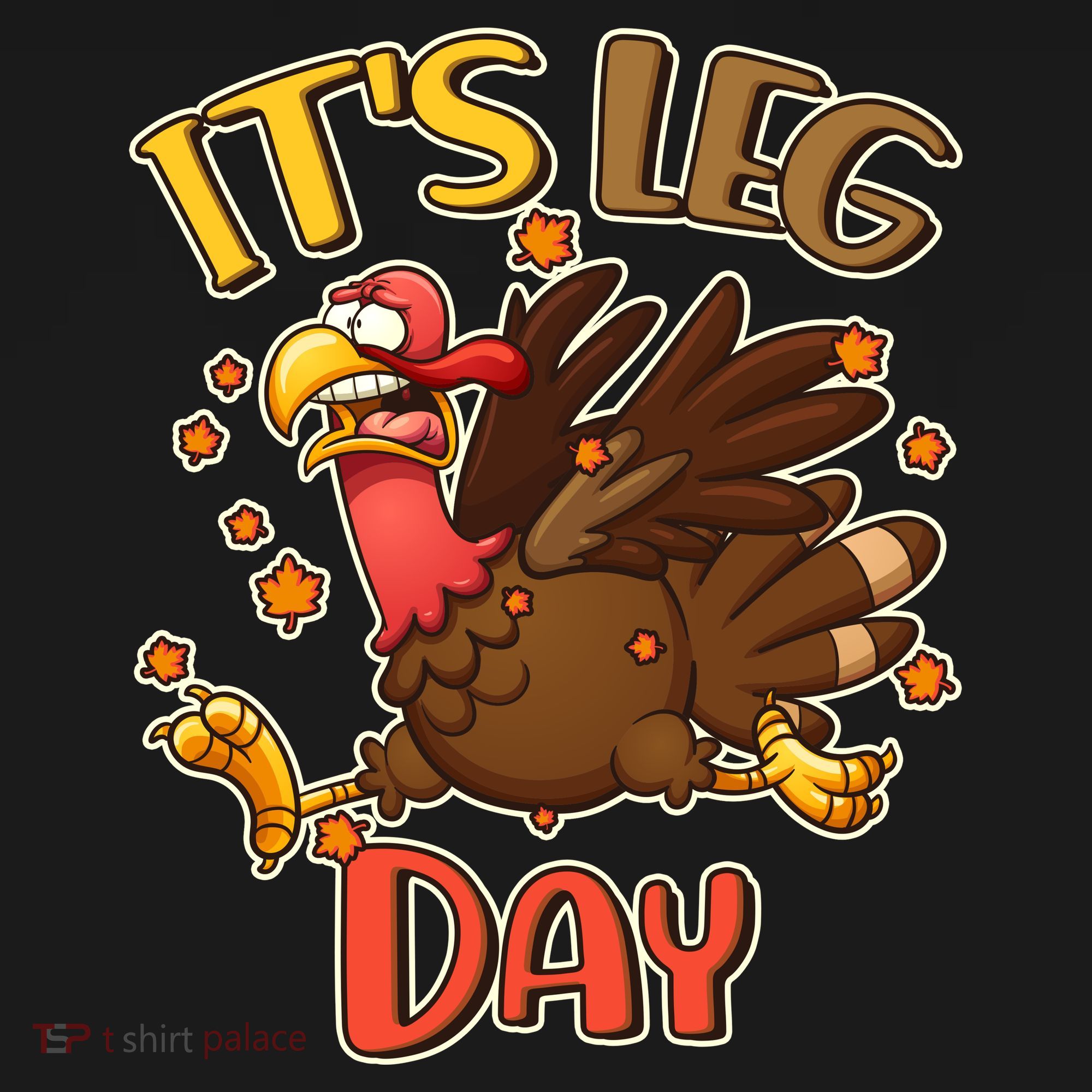 Funny Thanksgiving It's Leg Day Bucket Hat