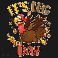 Funny Thanksgiving It's Leg Day Women's Hoodie thumb 2