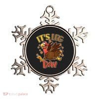 Funny Thanksgiving It's Leg Day Ornament thumb 0