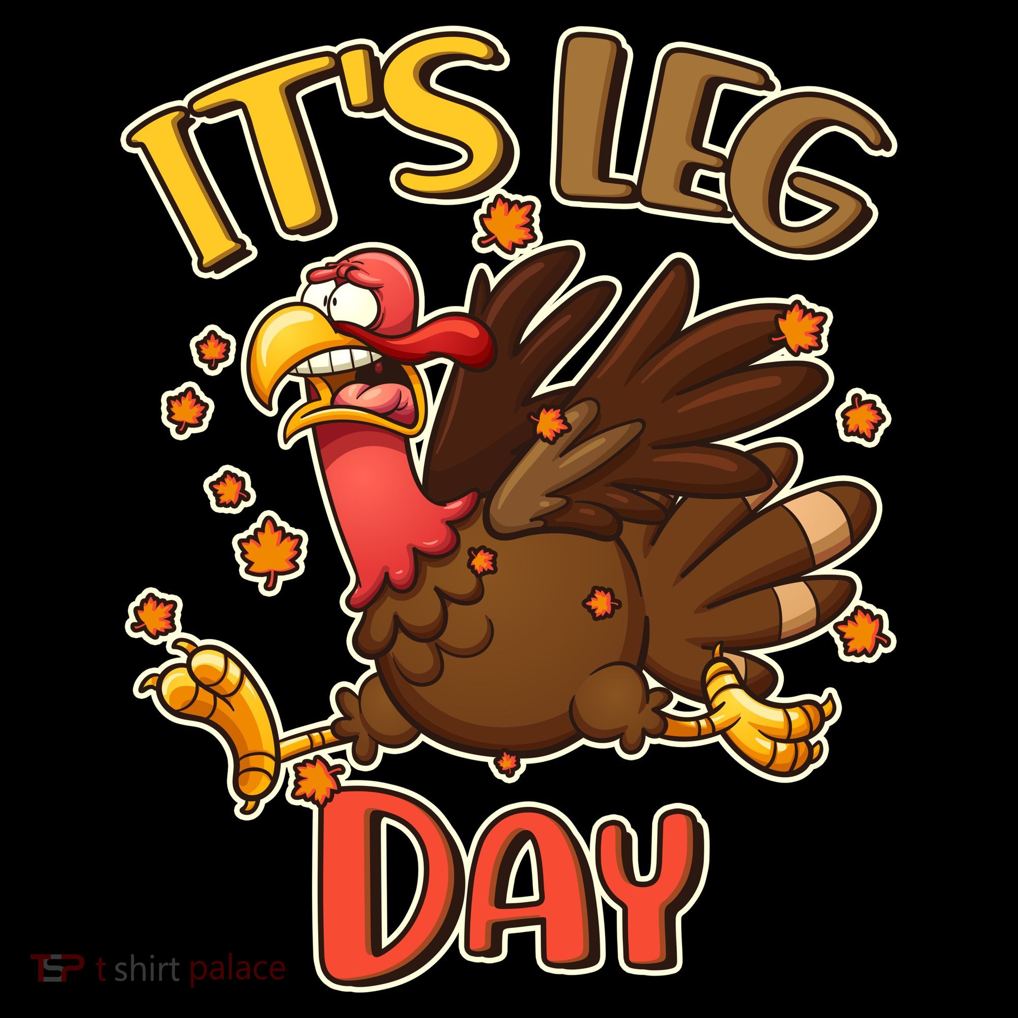 Funny Thanksgiving It's Leg Day Ornament