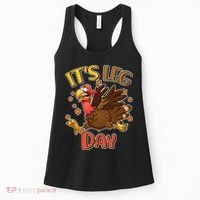 Funny Thanksgiving It's Leg Day Women's Tank Top thumb 0