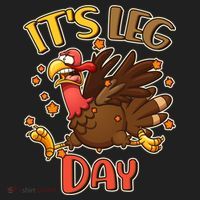 Funny Thanksgiving It's Leg Day Hat thumb 2