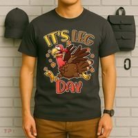 Funny Thanksgiving It's Leg Day T-Shirt thumb 6