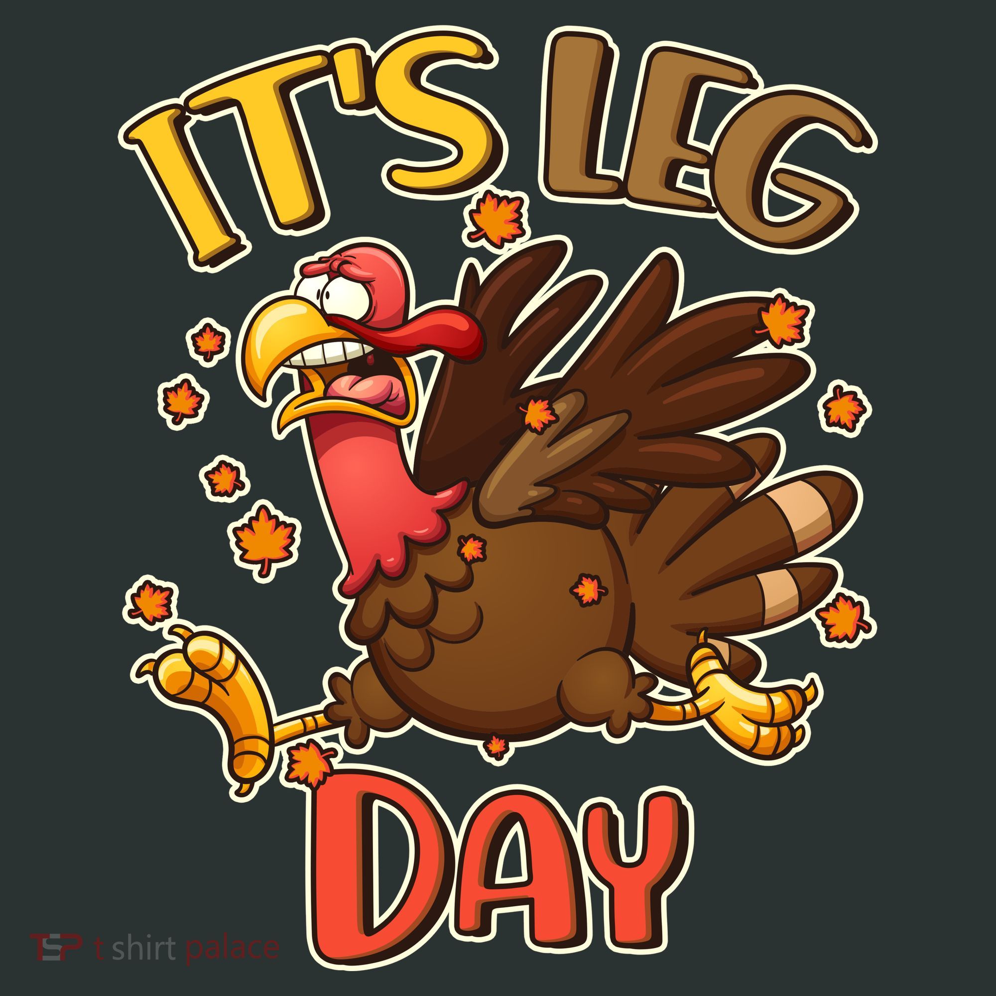 Funny Thanksgiving It's Leg Day Women's Long Sleeve Shirt