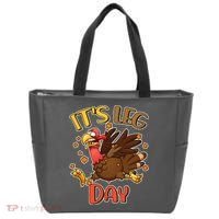 Funny Thanksgiving It's Leg Day Tote Bag thumb 0