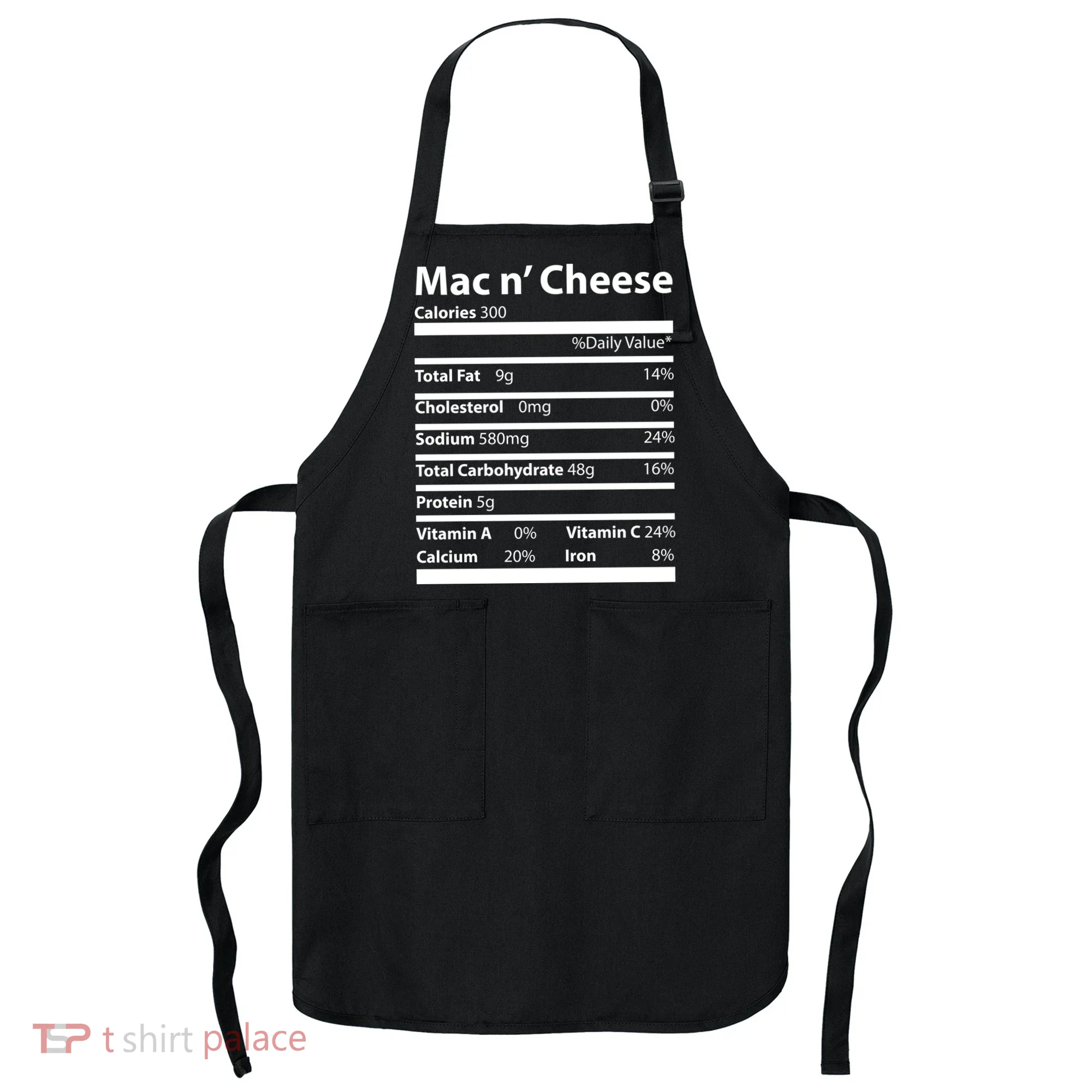 Funny Thanksgiving Mac N Cheese Nutrients Facts Apron
