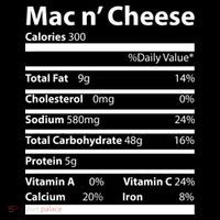 Funny Thanksgiving Mac N Cheese Nutrients Facts Apron thumb 3