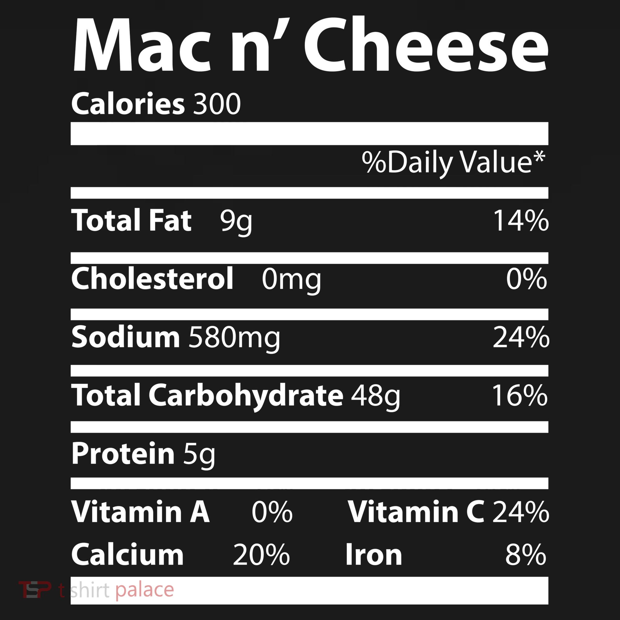 Funny Thanksgiving Mac N Cheese Nutrients Facts Button