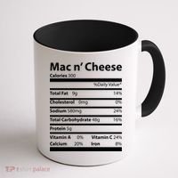 Funny Thanksgiving Mac N Cheese Nutrients Facts Coffee Mug thumb 1