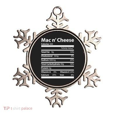 Funny Thanksgiving Mac N Cheese Nutrients Facts Ornament