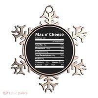 Funny Thanksgiving Mac N Cheese Nutrients Facts Ornament thumb 0