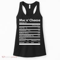 Funny Thanksgiving Mac N Cheese Nutrients Facts Women's Tank Top thumb 0