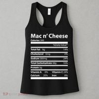 Funny Thanksgiving Mac N Cheese Nutrients Facts Women's Tank Top thumb 3