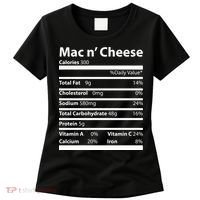 Funny Thanksgiving Mac N Cheese Nutrients Facts Women's T-Shirt thumb 0