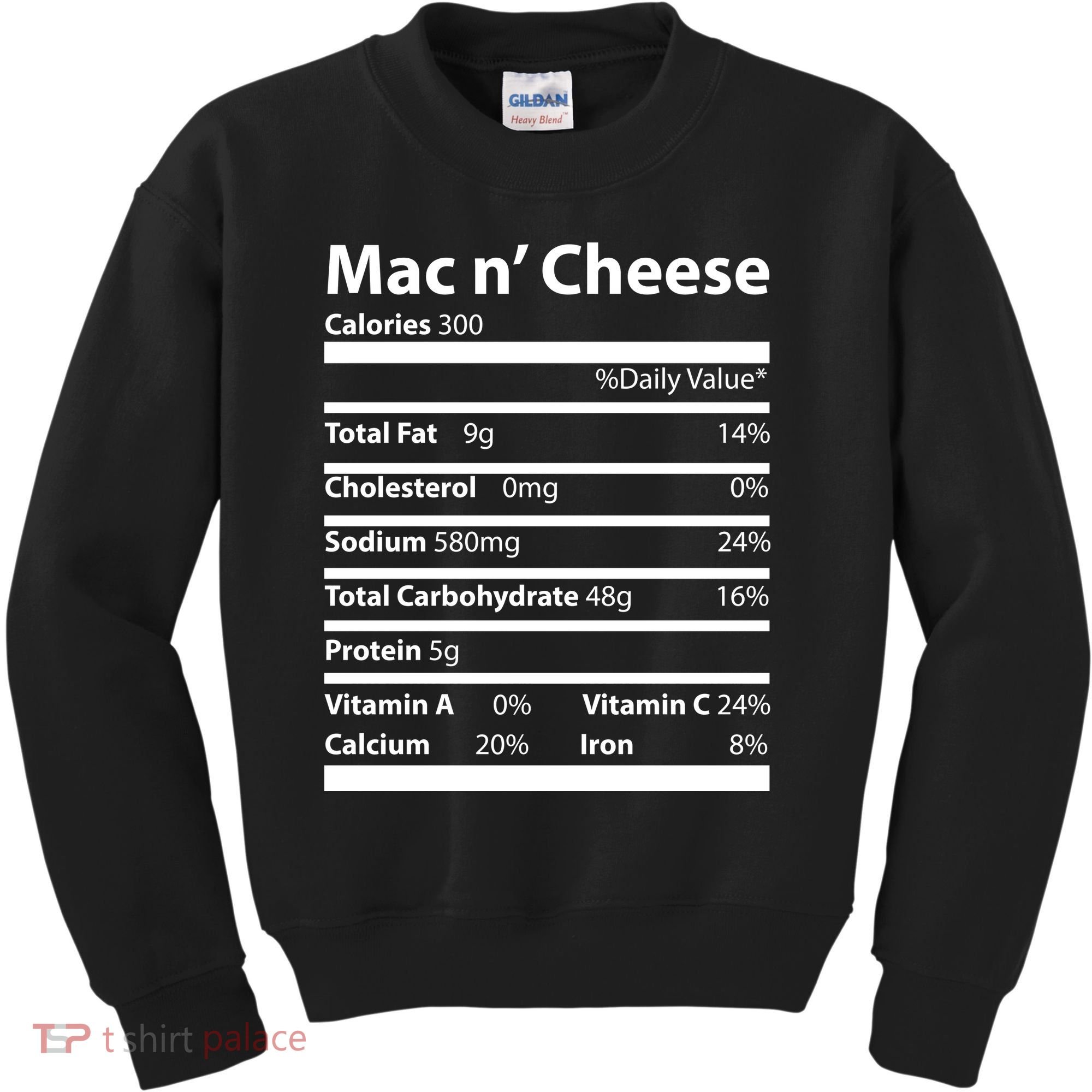 Funny Thanksgiving Mac N Cheese Nutrients Facts Kids Sweatshirt