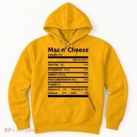 Funny Thanksgiving Mac N Cheese Nutrients Facts Hoodie thumb 0
