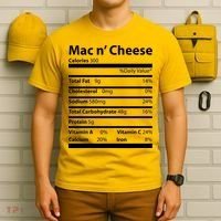 Funny Thanksgiving Mac N Cheese Nutrients Facts T-Shirt thumb 6