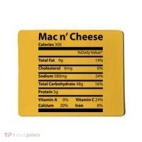 Funny Thanksgiving Mac N Cheese Nutrients Facts Mousepad thumb 0