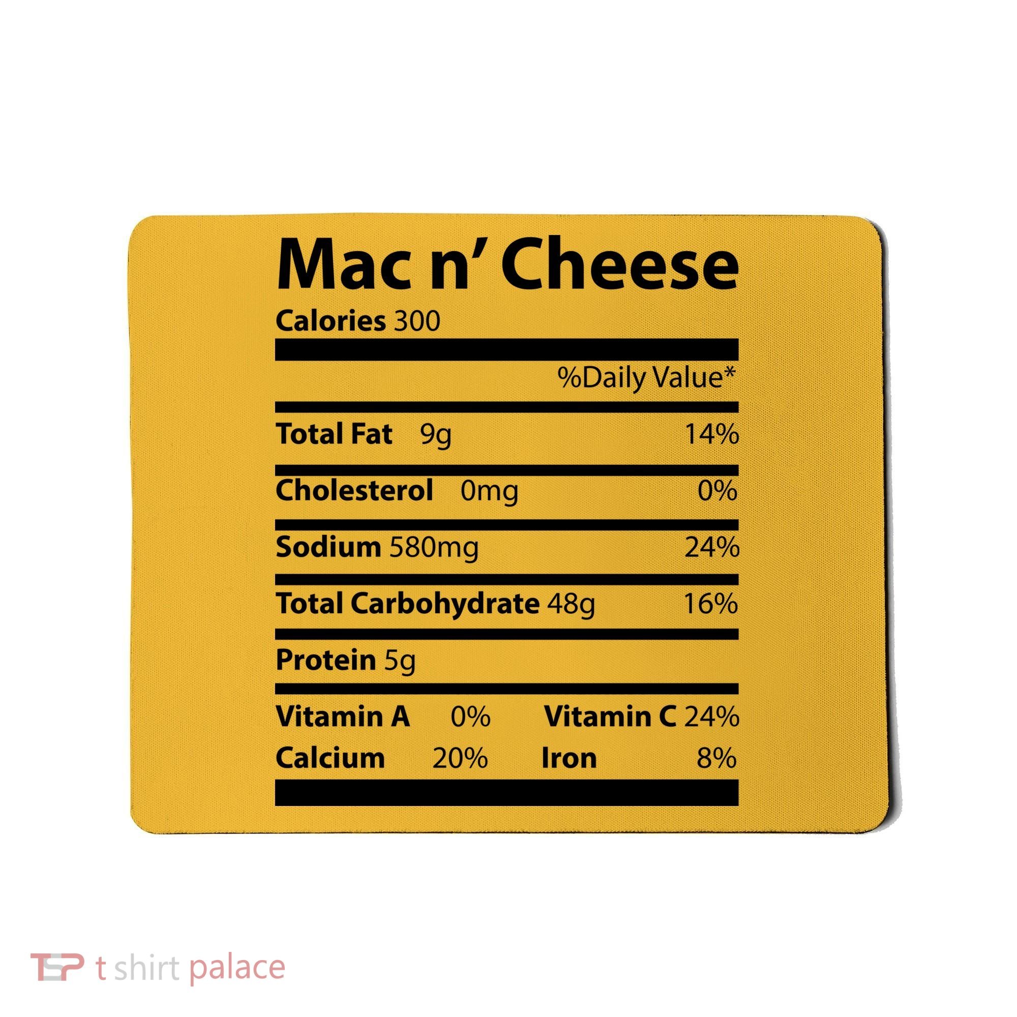 Funny Thanksgiving Mac N Cheese Nutrients Facts Mousepad