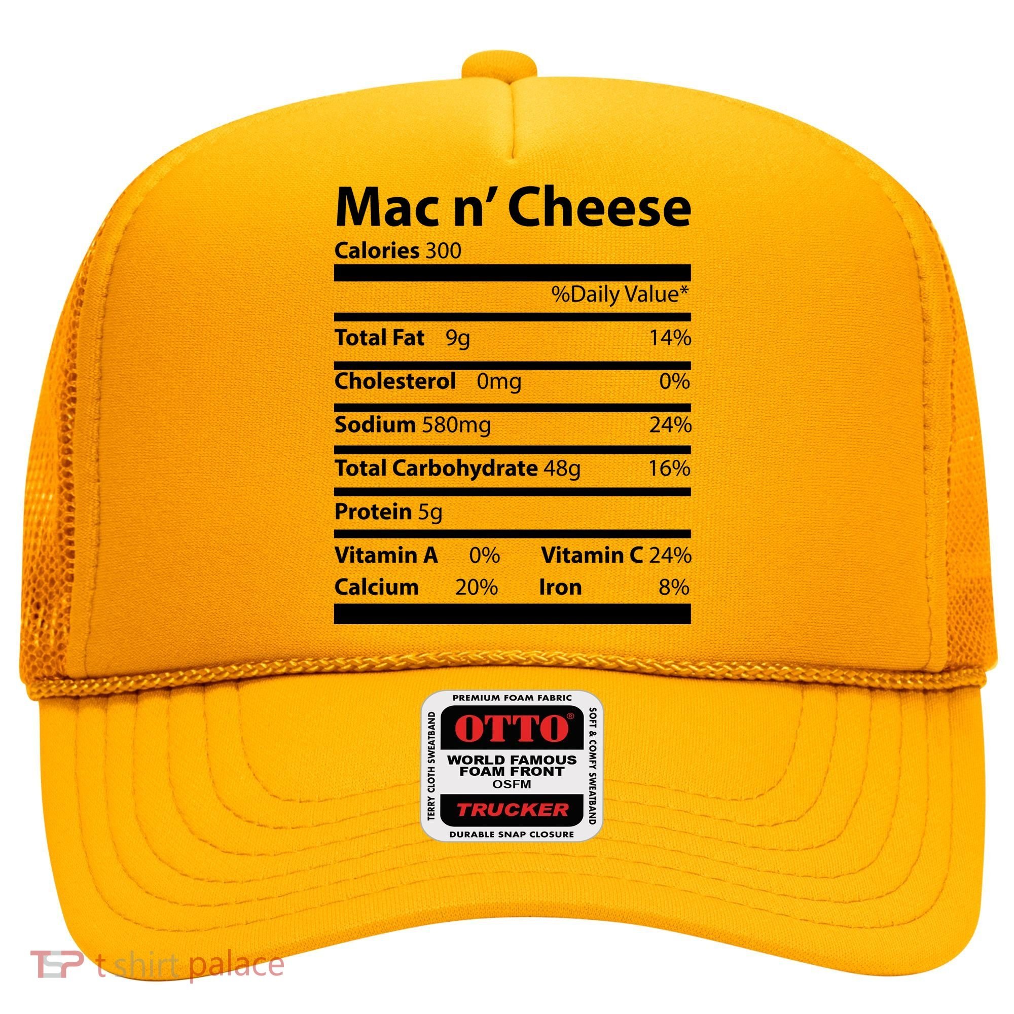 Funny Thanksgiving Mac N Cheese Nutrients Facts Hat