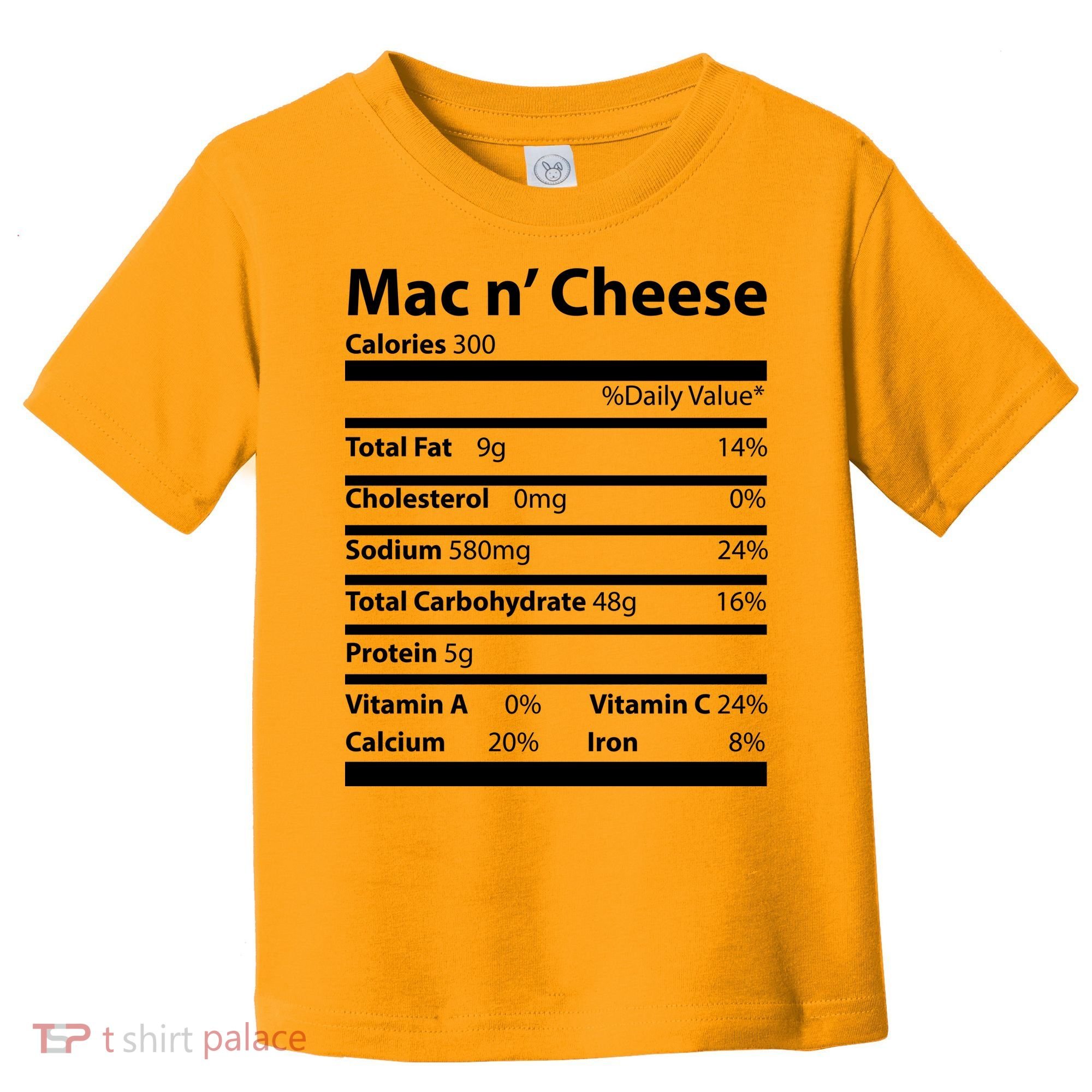 Funny Thanksgiving Mac N Cheese Nutrients Facts Toddler T-Shirt